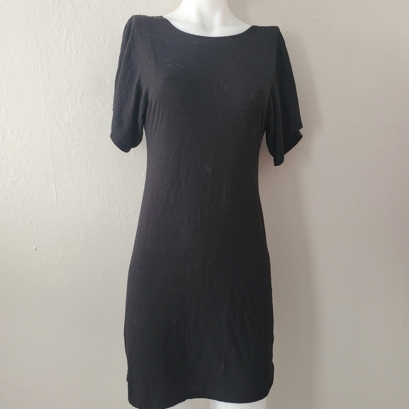 Lux || Little Black Dress Plunging Back Size XS - Picture 2 of 7